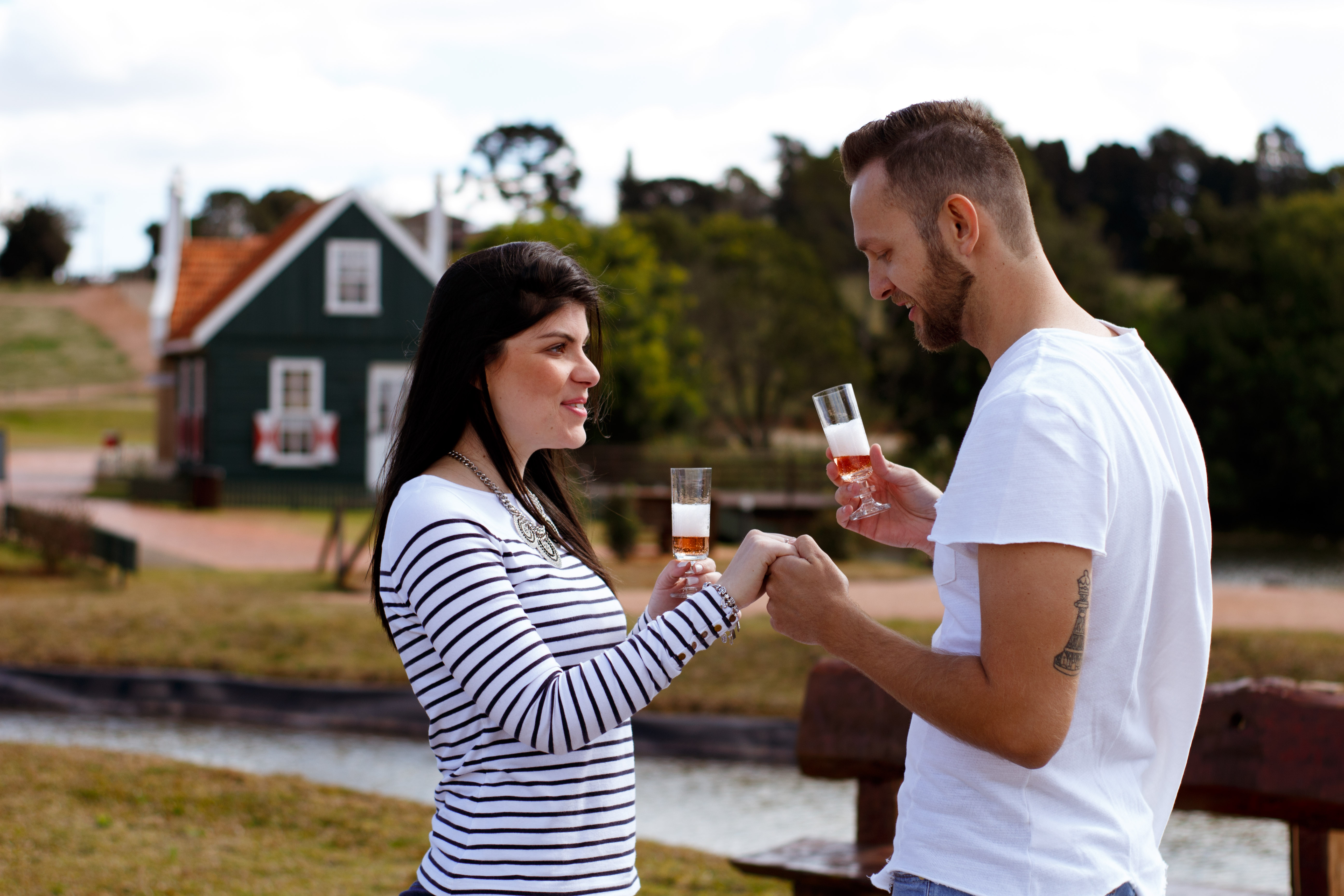 Parque Histórico foi escolhido como cenário para noivado
