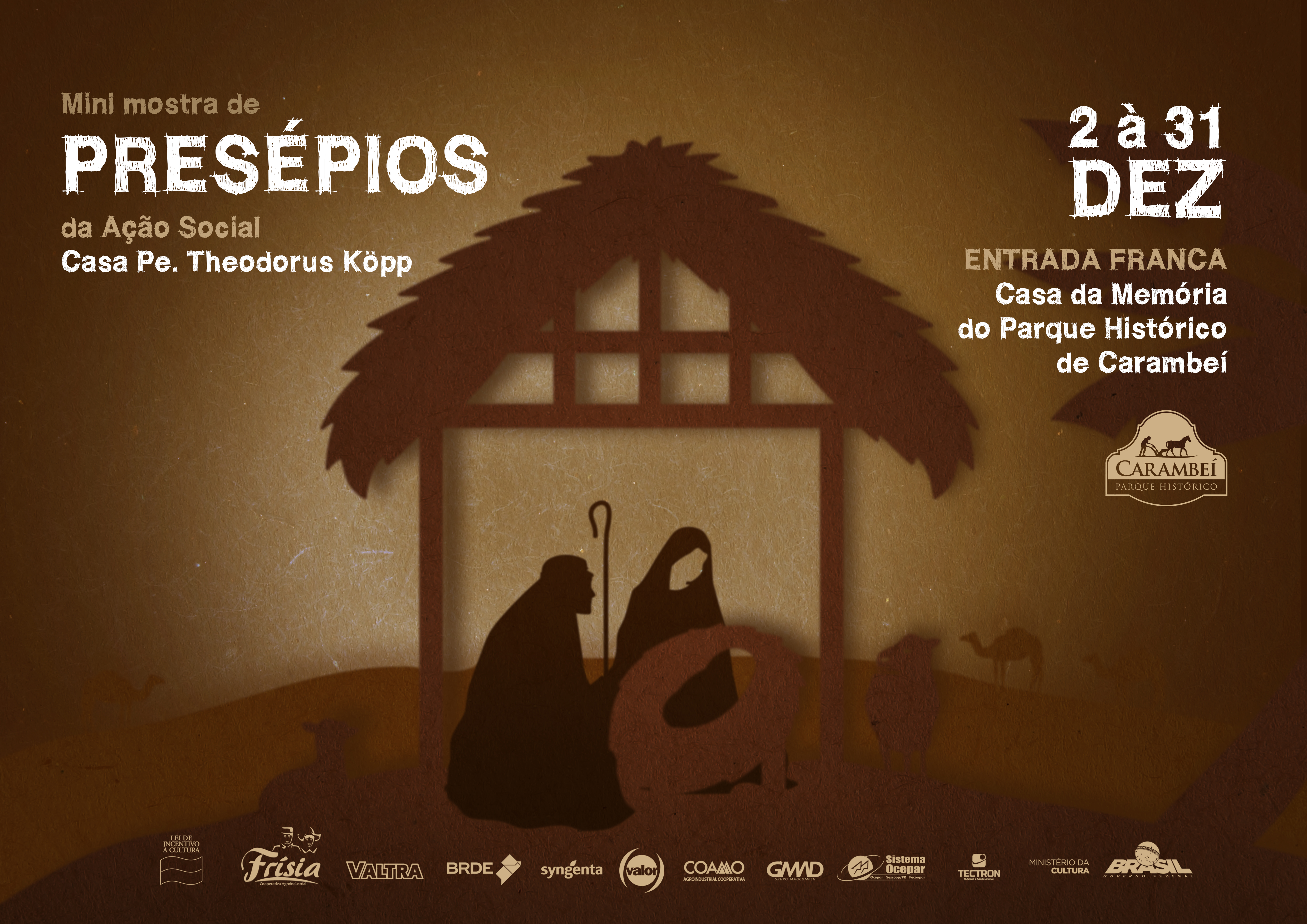 Instituição expõe presépios no Natal no Parque