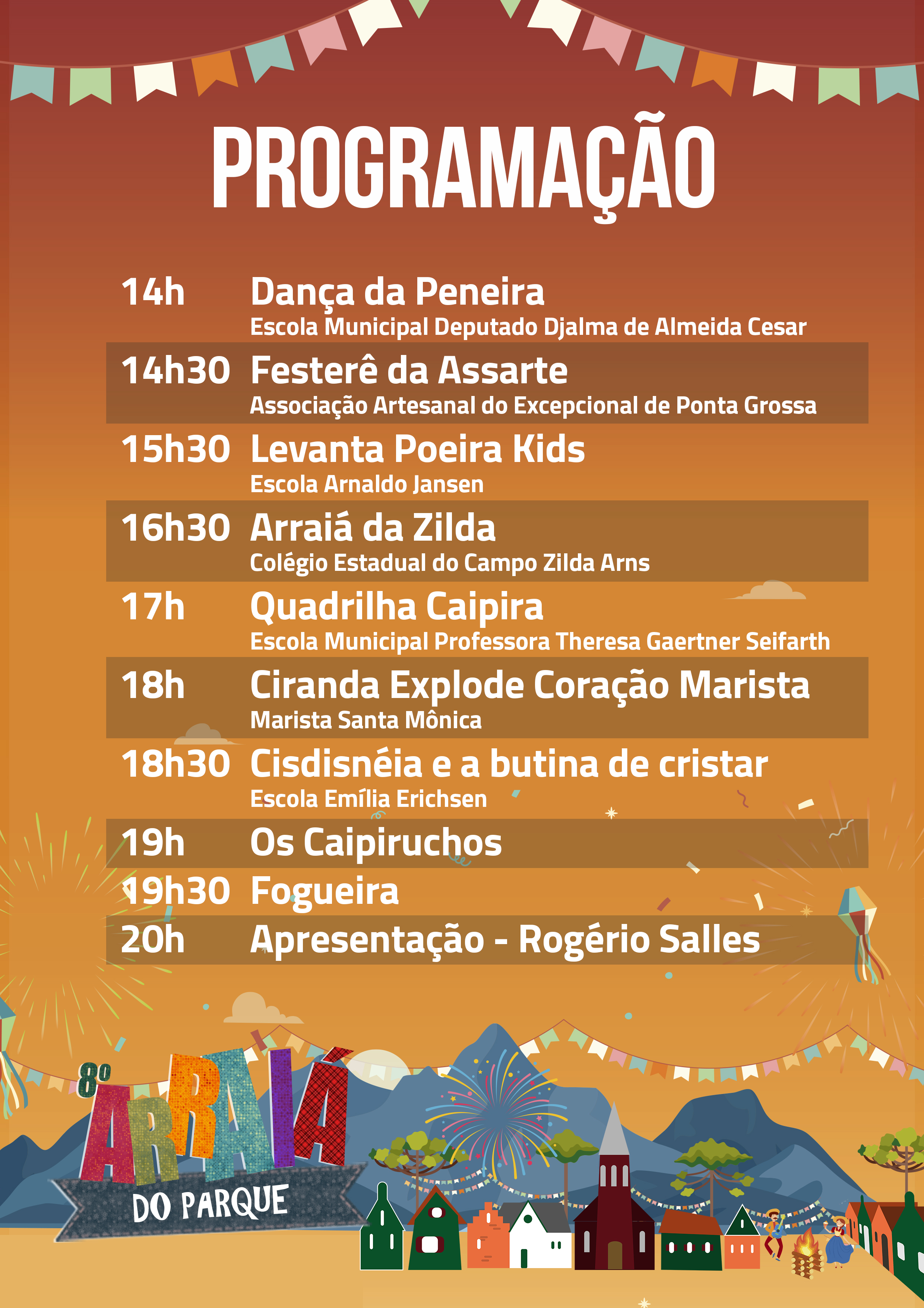 Arraiá do Parque promete movimentar Carambeí