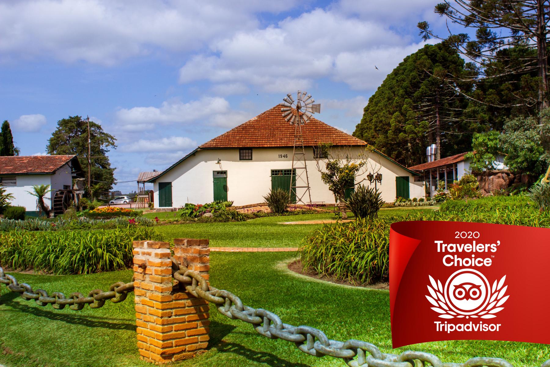 Parque Histórico recebe a sétima certificação consecutiva pelo Tripadvisor