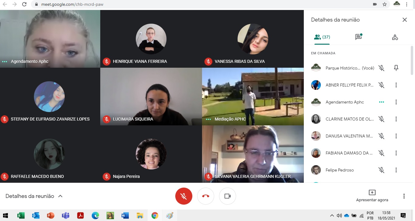 Parque Histórico realiza mediação virtual