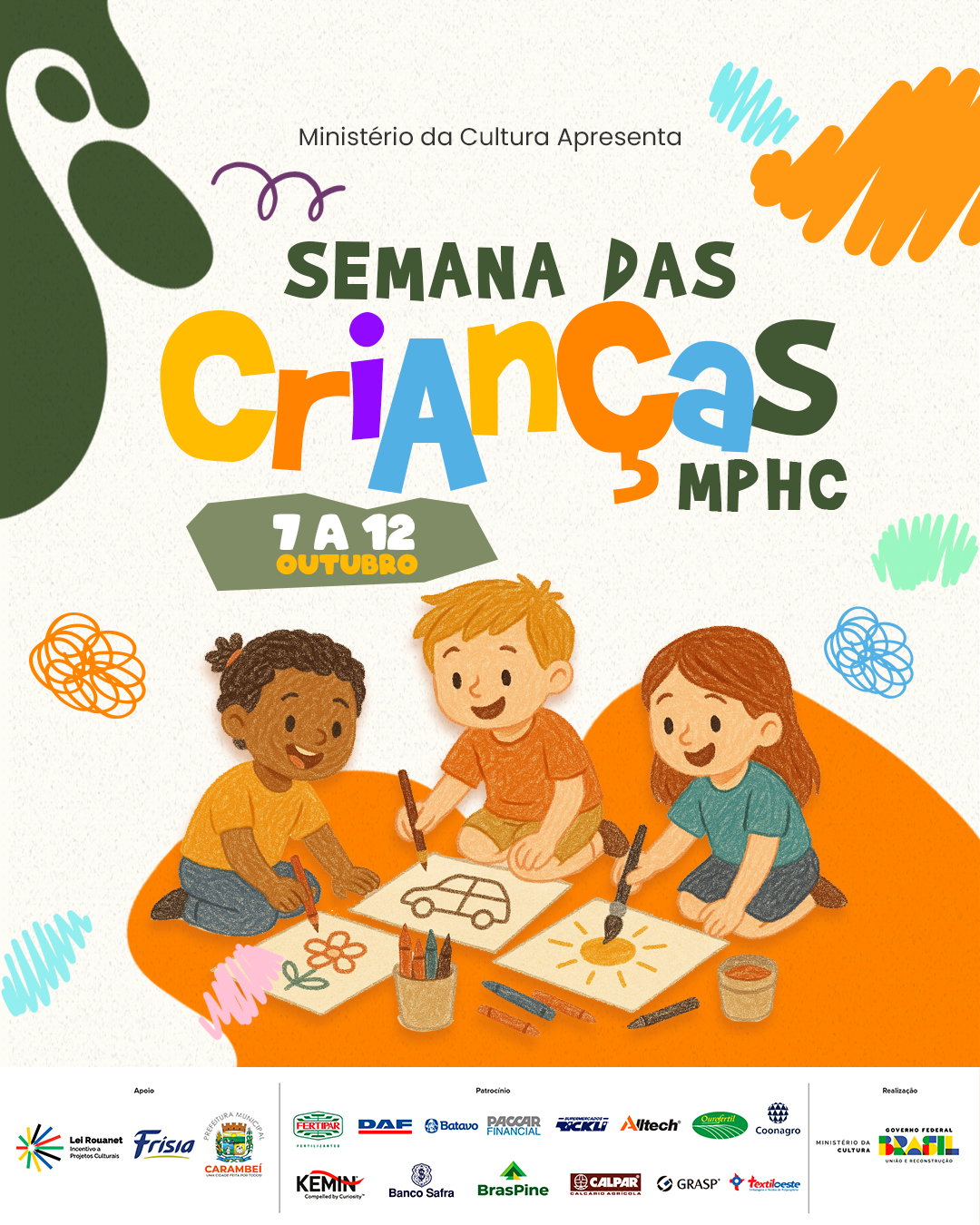 Museu Parque Histórico de Carambeí preparou uma programação especial para a semana da Criança