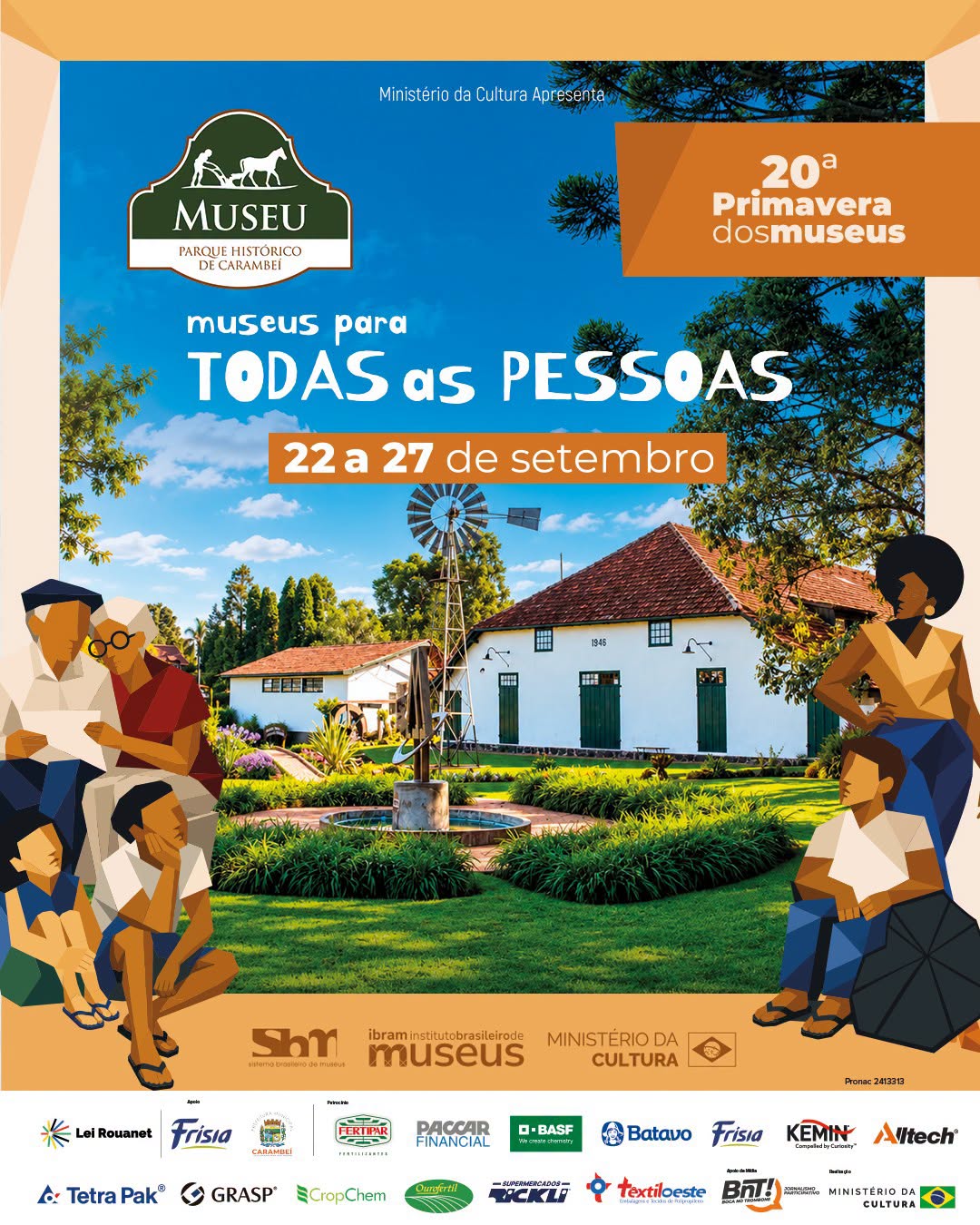 MUSEU PARQUE HISTÓRICO DE CARAMBEÍ PARTICIPA DA 20ª PRIMAVERA DOS MUSEUS